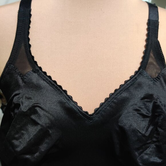 Ruby Ribbon 44 Womens Shapewear Tank Top Black Cami Bra 3012 Full Support Base - Picture 11 of 12